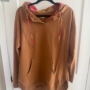 Women's Brown Hoodie Sweater